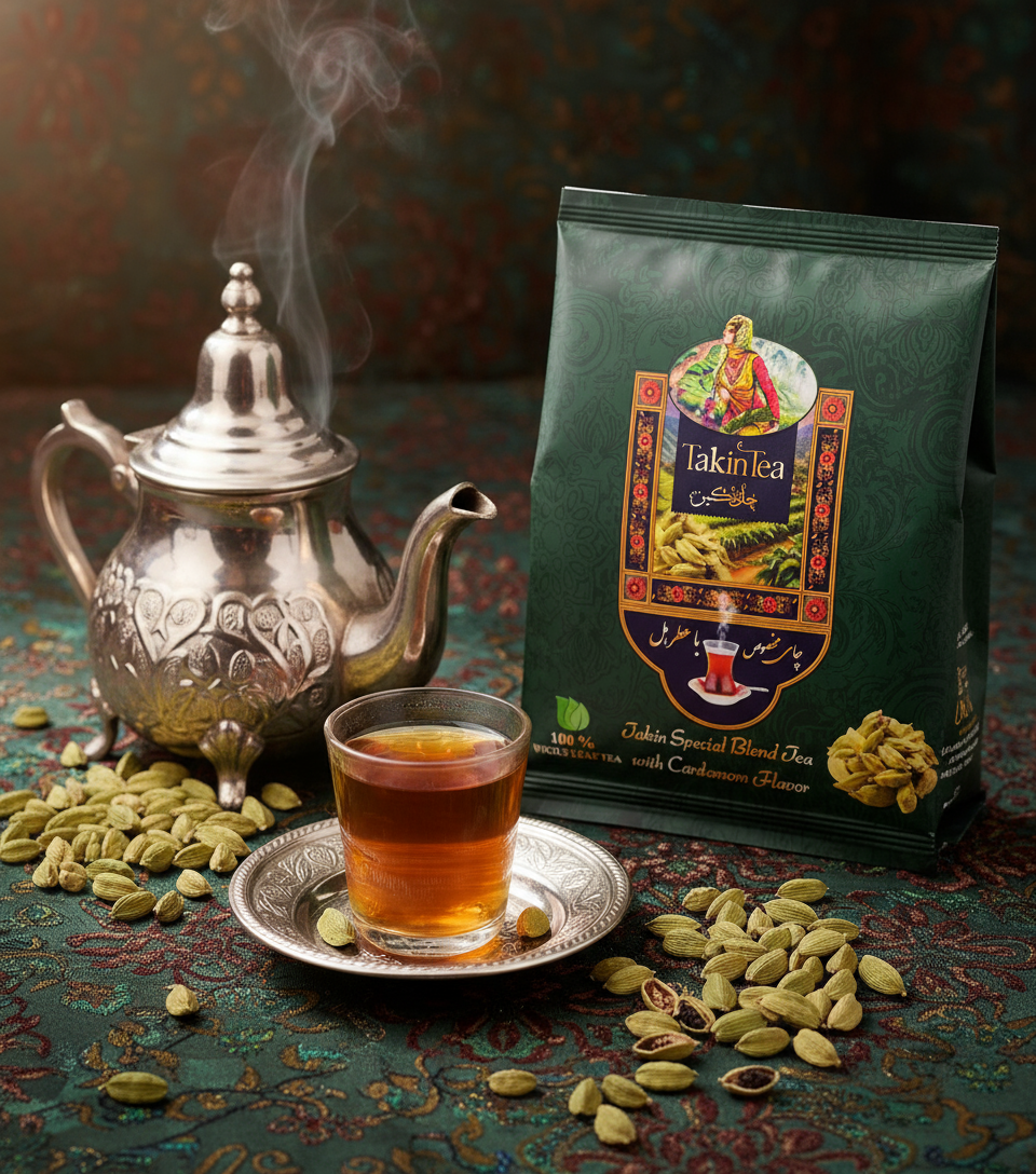 Takin Tea Bag 20 Cardamom & 30 assorted flavors =50