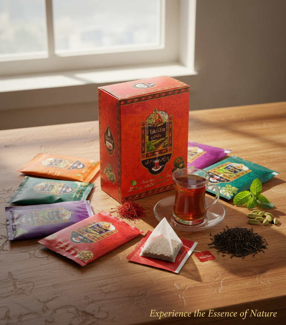 Takin Tea Bag 20 classic Black Ceylon & 30 assorted flavors =50