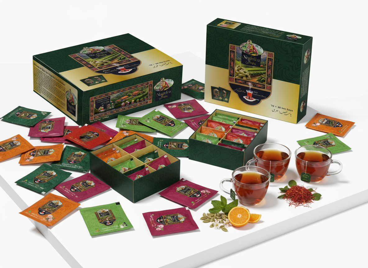 Takin Tea Bag 20 classic Black Ceylon & 30 assorted flavors =50